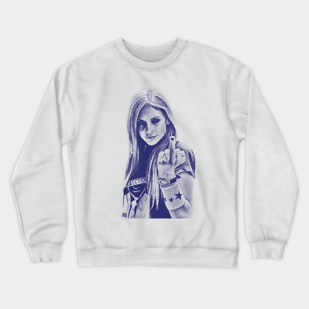 Avril Blue Vintage Crewneck Sweatshirt by Enzy Diva